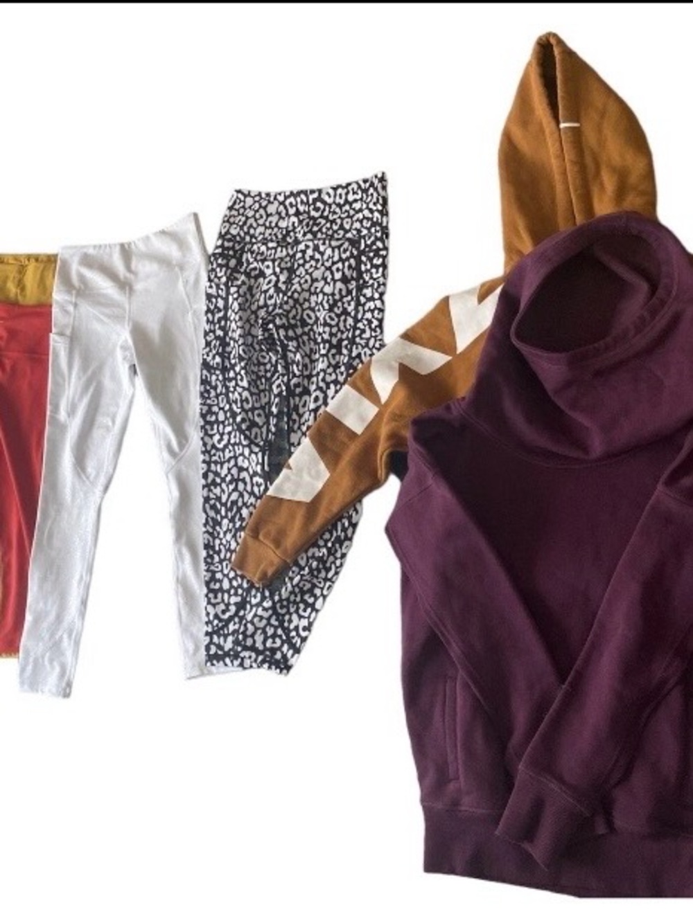 Zyia Lot Of 4 Leggings and 2 hooded sweatshirts